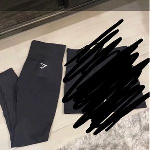 Gymshark vital seamless leggings Black Marl